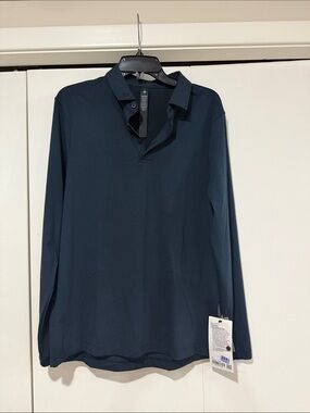 Men's Long-Sleeve Evolution Polo - Navy